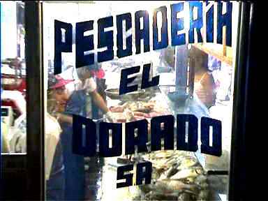 Fish shop in market of San Jose