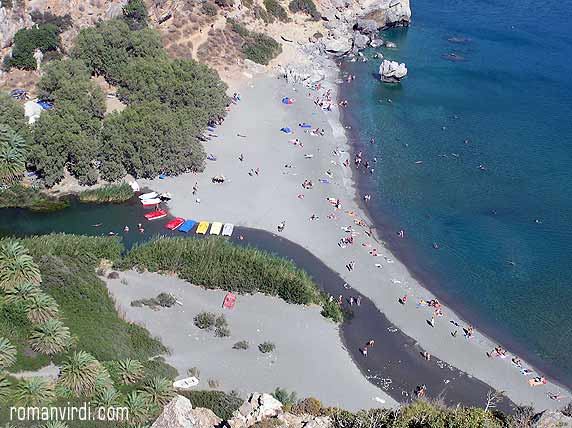 Preveli Beach from above (Preveli Monastery route)