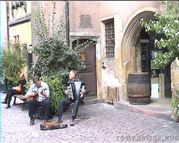 Musicians in the old city of Colmar