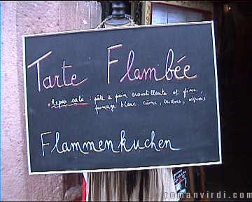 Tarte Flambñe's are good and popular in Alsace
