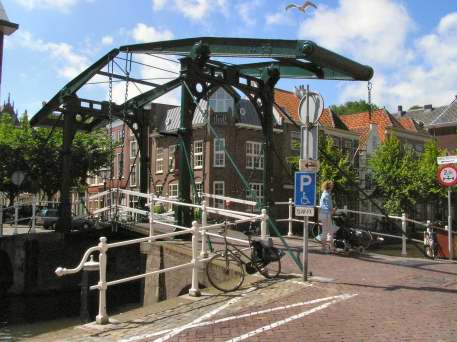 Drawbridge over one of the canals