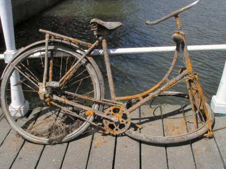 This bike has endured a bit of the elements