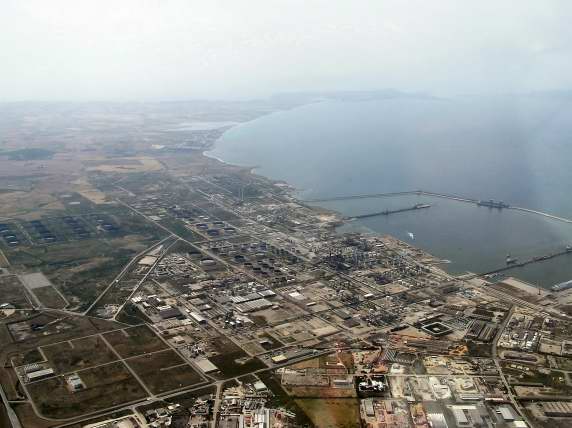 Aerial view near Alghero