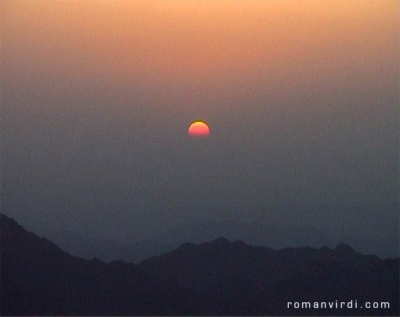 Sunrise on Mt Moses