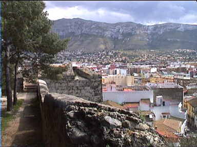 View from the other side of Denia Fort