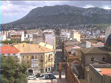 We decided to visit the Fort at Denia. Here's a look at Denia and it's mountain, the Montgo