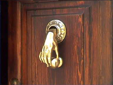 Shiny door-knocker at Javea