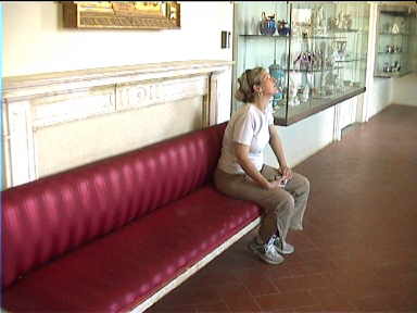 Relaxing in the porcelain museum