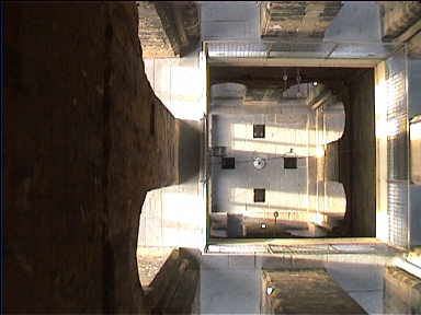 A look down from within the Campanile