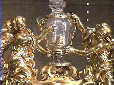 Remains of famous people (bones and whatnot) preserved in Relics in Capelle Medicee in the the Basilica di San Lorenzo