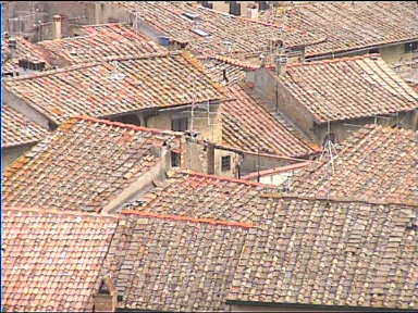 The rooftops of San Gimignano