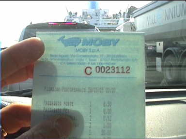 It was easy to get a ticket for the ferry, now we're ready to board