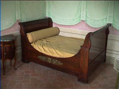 Some furniture inside the villa