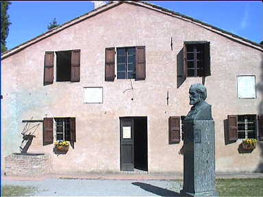 Composer Verdi's birth house in Roncole Verdi