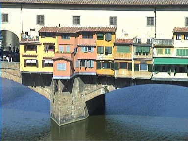 The Ponte Vecchio bridge dates from the 14th century