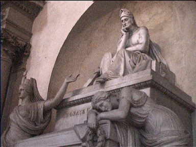 Dante's Cenotaph in Santa Croce