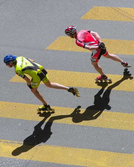 Zurich's Inline Marathon closes down the lake area roads exclusively for this competition
