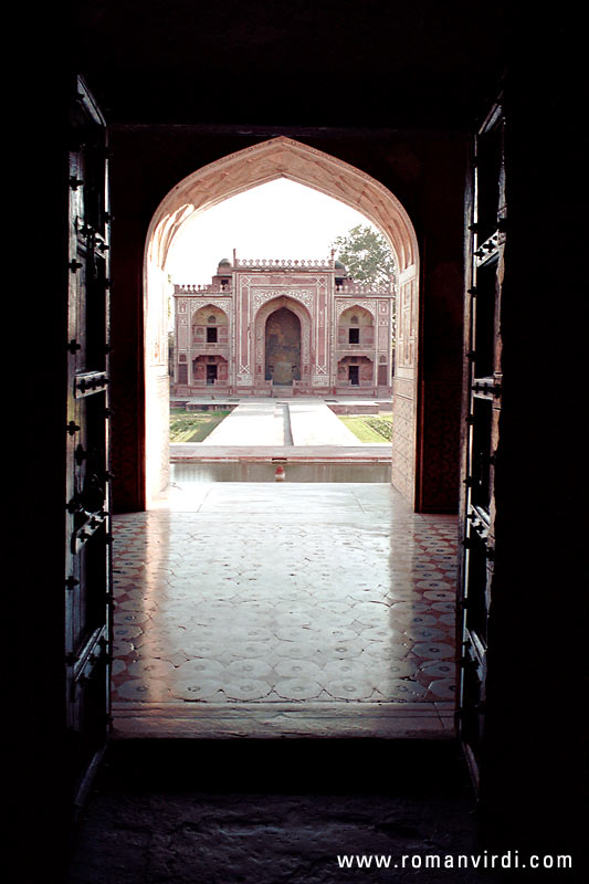 View looking out from inside Idmadutdaulah 