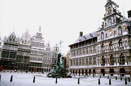 Antwerp's Guild Halls at Market Square