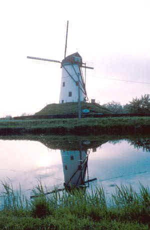 Holland isn't the only country with windmills. They have some in Belgium too (and in Spain..) 