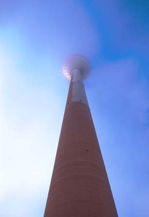 The TV Tower, formerly in East Berlin, can be visited by lift