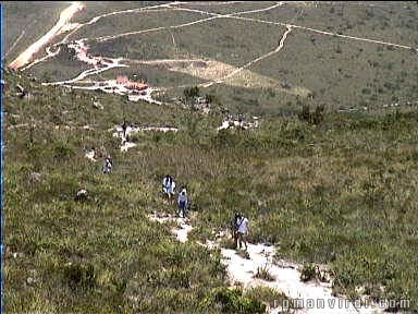 It's a long walk uphill to Fumaça