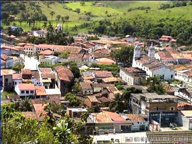View over Laranjeiras from hilltop church