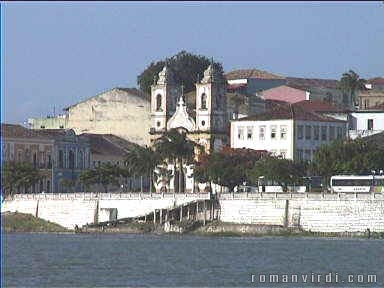 Penedo with it's most beautiful church, Igreja da Senhora das Correntes. Right next to is is the Pousada Colonial