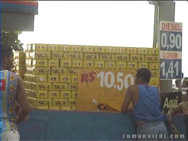 This petrol station's switched to selling Beer