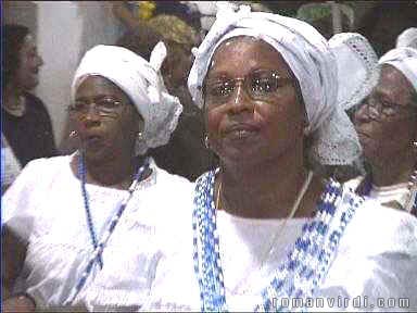 Women in traditional Bahia garb at Pelourinho Carnival