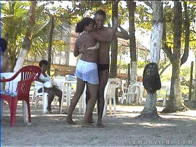 Dancing Forro at Olivenña beach