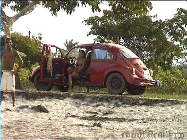 Family picnic in a beetle