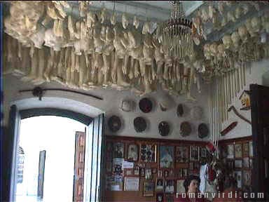 Inside Bomfim, there a room with all sorts of plastic limbs and body parts hanging from the ceiling: Parts cured by visiting the church