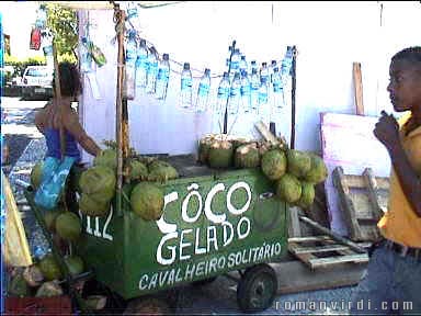 Iced Coconuts and strung-up mineral water