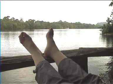 Last relaxed view over the canal from the Lodge