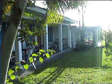 Our Cabina in La Fortuna bathed in morning daylight