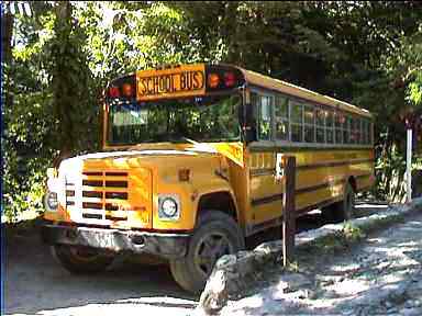 Our bus from Santa Elena to Monteverde and back