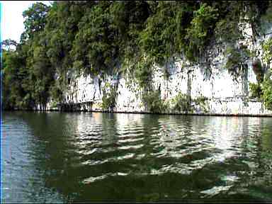 Vertical white cliffs