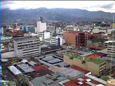 San Jose with mountains in background