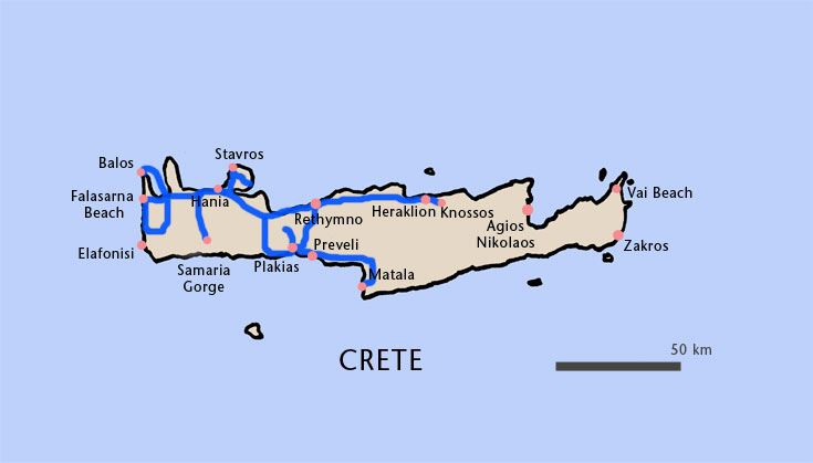 Crete Map