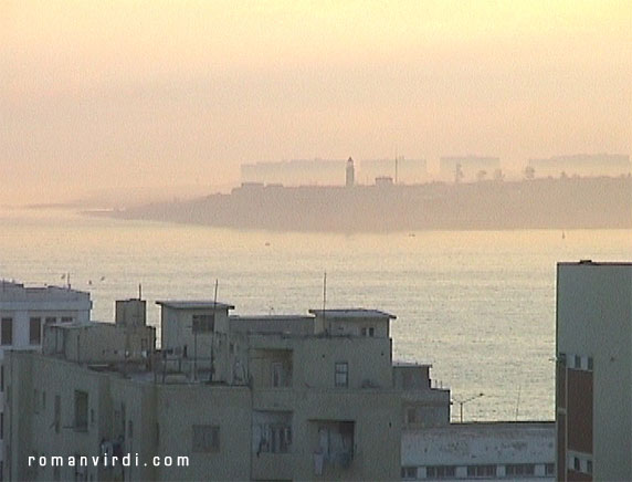 El Moro Fort in the distance in Havana