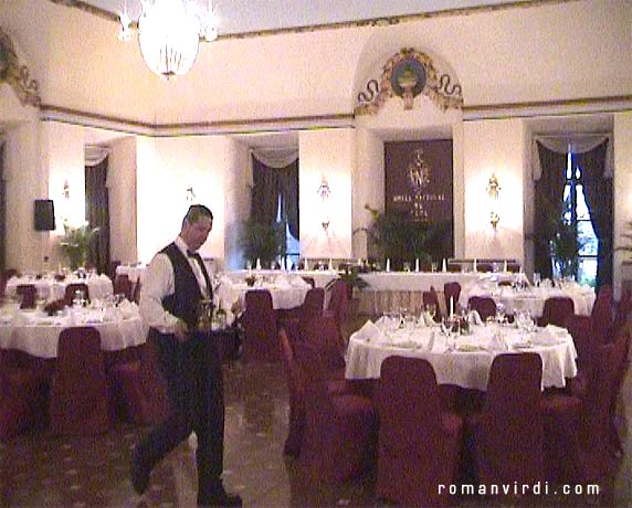 A posh dining room of luxury Hotel Nacional