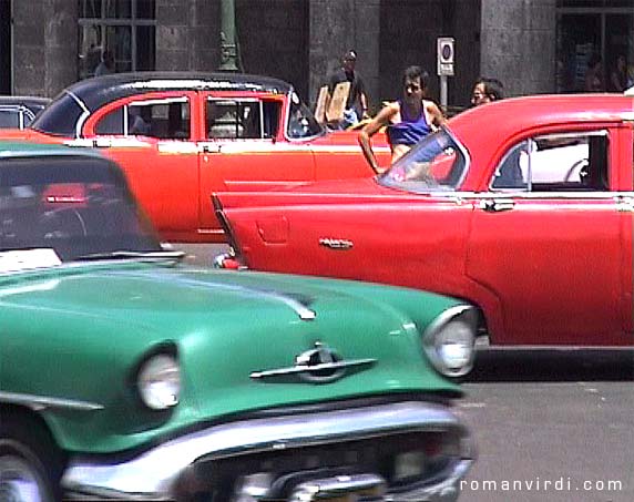 Loads of old timers are usually parked outside the Capitolio working as Taxis