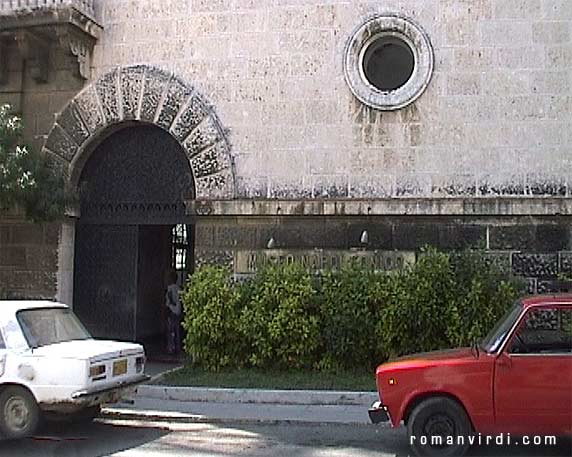 The entrance of the Museo Napoleonico