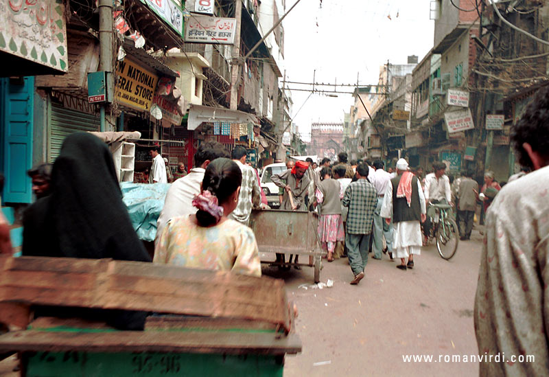 Being driven around on a bicycle rickshaw through the chaotic alleys of Old Delhi is quite an adventure!