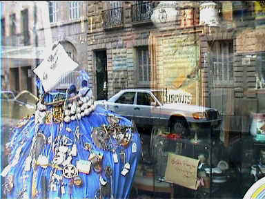 There are quite a few antique and flea market stores in Dijon. This one was particularly crammed