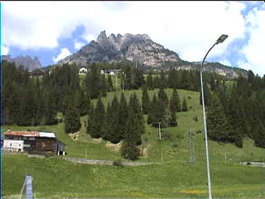 The first of the Dolomite mountains