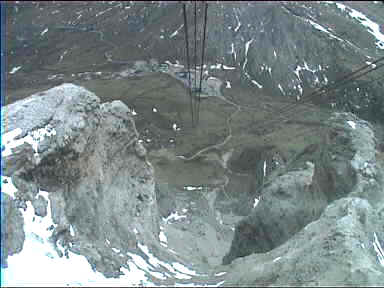 Looking down from Sass Pordo