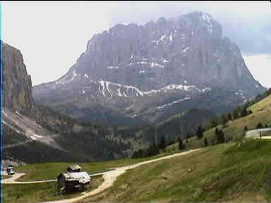 Idyllic mountain scene