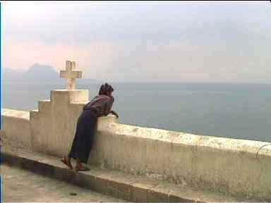 Contemplating the view over Lago de Altitlan